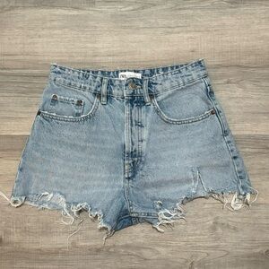 Zara cutoff denim shorts size 4